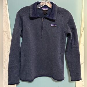 Patagonia Deep Blue 1/4 Zip Fleece Pullover. Better sweater